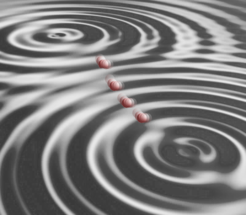 In a piezo-electric solid (PE), counter-propagating surface-acoustic waves generate a time-dependent, periodic electric potential for electrons confined to a two-dimensional plane, i.e. a two-dimensional electron gas (2DEG); the resulting acoustic lattices are one- or two-dimensional, depending on the geometry of the setup. At high SAW frequencies, the potential can be effectively described by a time-independent pseudo-lattice. The motion of electrons at potential minima can be described by a harmonic oscillator, superimposed by small-amplitude, high-frequency micro-oscillations.