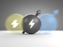 Graphic interpretation of the (in)separability of electrical charge and spin
