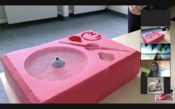 The superconductor experiment with icy nitrogen doesn’t lose any of its fascination on a screen.