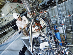 Research leader Masaki Hori at the so called ASACUSA experiment in CERN.