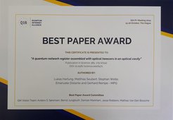 September 2024: Best paper award!